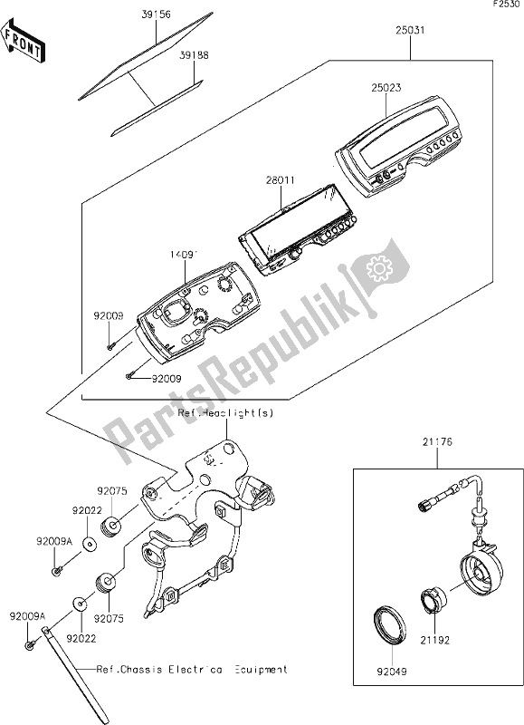 All parts for the 42 Meter(s) of the Kawasaki KLX 250S 2019