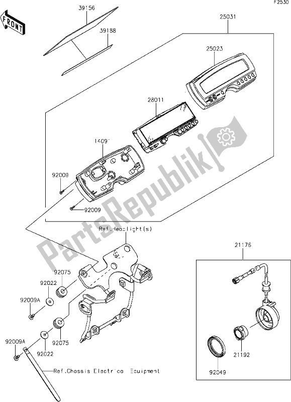 Alle onderdelen voor de 42 Meter(s) van de Kawasaki KLX 250S 2020
