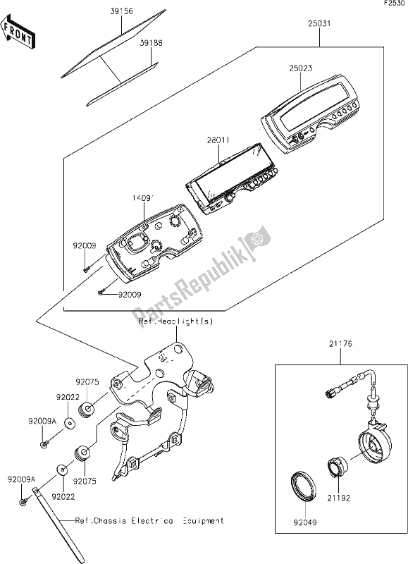 All parts for the 42 Meter(s) of the Kawasaki KLX 250S 2021