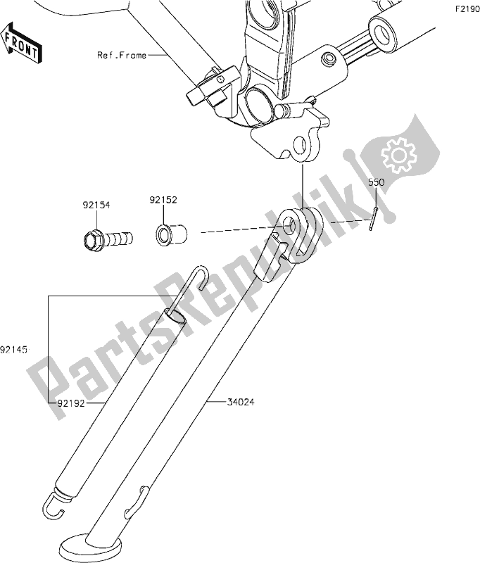 Alle onderdelen voor de 33 Stand(s) van de Kawasaki KLX 300R 2020