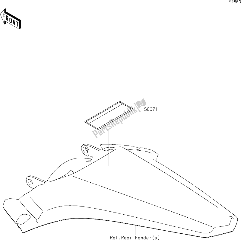 Tutte le parti per il 49 Labels del Kawasaki KLX 300R 2020