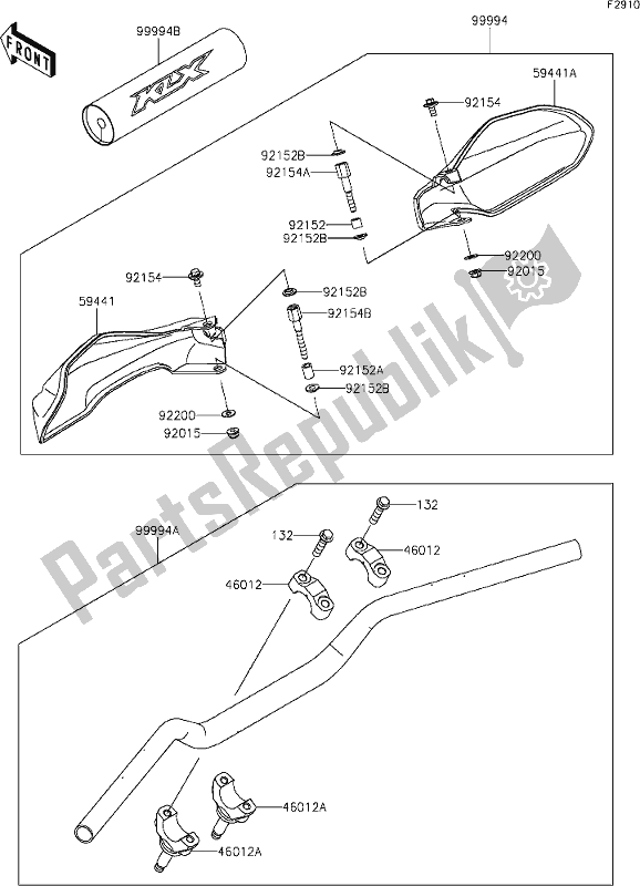 All parts for the 51 Accessory of the Kawasaki KLX 300R 2020