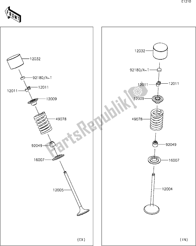 Tutte le parti per il 6 Valve(s) del Kawasaki KLX 300R 2020