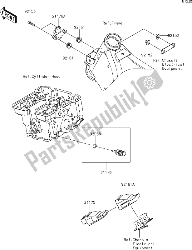 Todas las partes para 17 Fuel Injection de Kawasaki KLX 300R 2021