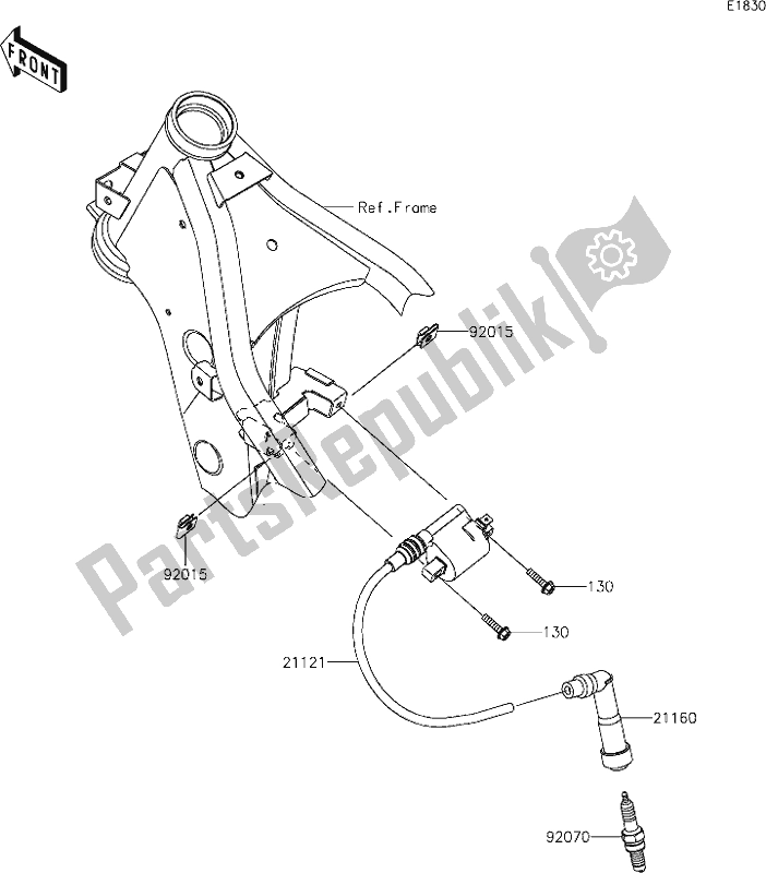 Toutes les pièces pour le 20 Ignition System du Kawasaki KLX 300R 2021