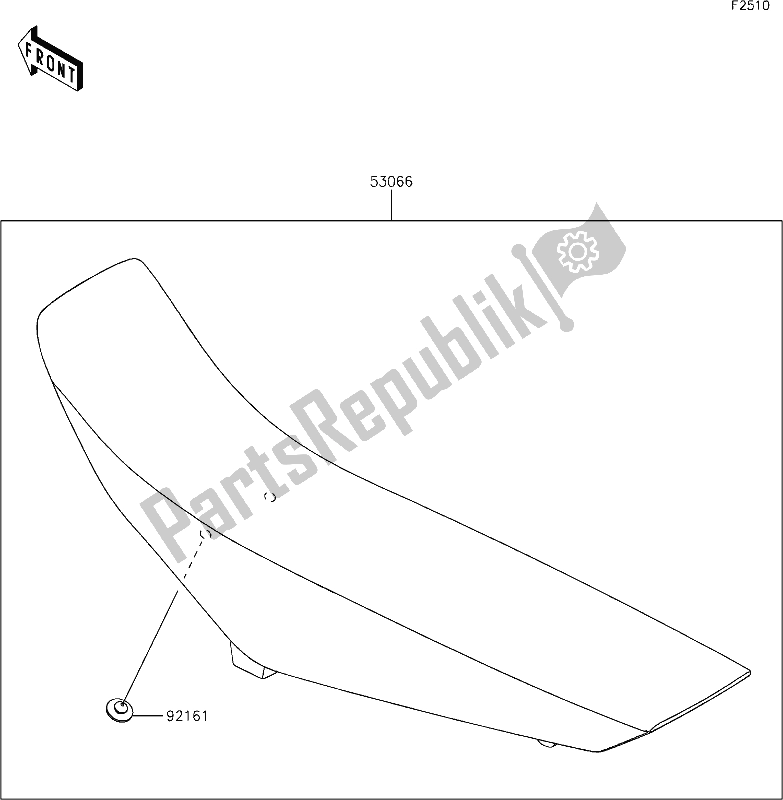 Todas las partes para 45 Seat de Kawasaki KLX 300R 2021