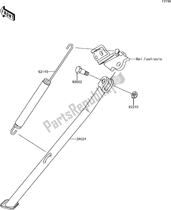 All parts for the E-9 Stand(s) of the Kawasaki KLX 450R 2017