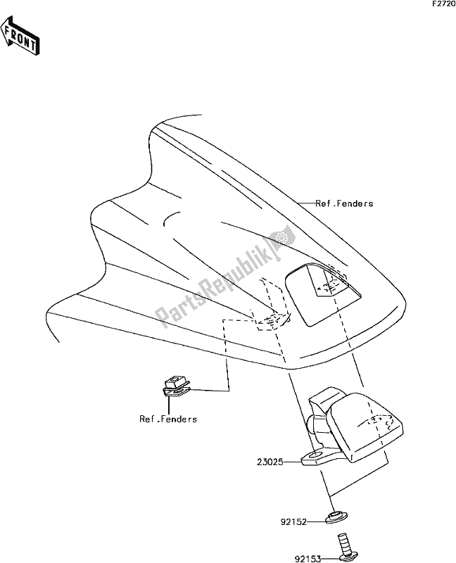 All parts for the G-4 Taillight(s) of the Kawasaki KLX 450R 2017