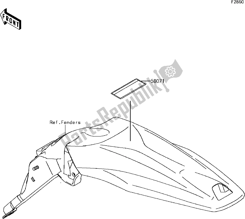 All parts for the G-7 Labels of the Kawasaki KLX 450R 2017