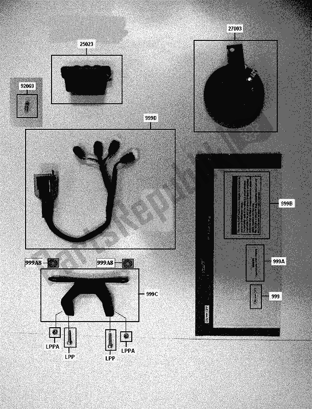All parts for the S-8 Adr Warning Light Assy/horn/labels of the Kawasaki KLX 450R 2017