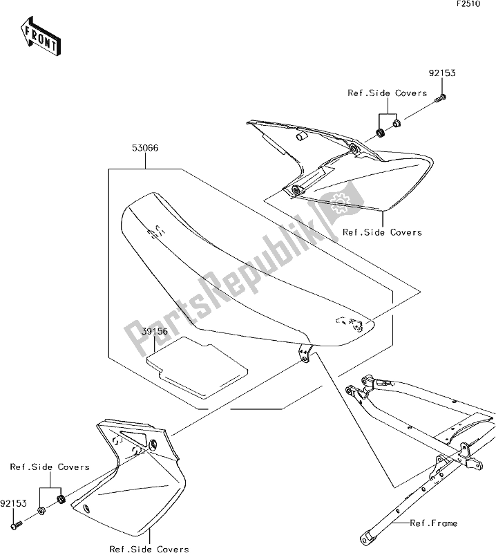 Tutte le parti per il 45 Seat del Kawasaki KLX 450R 2018