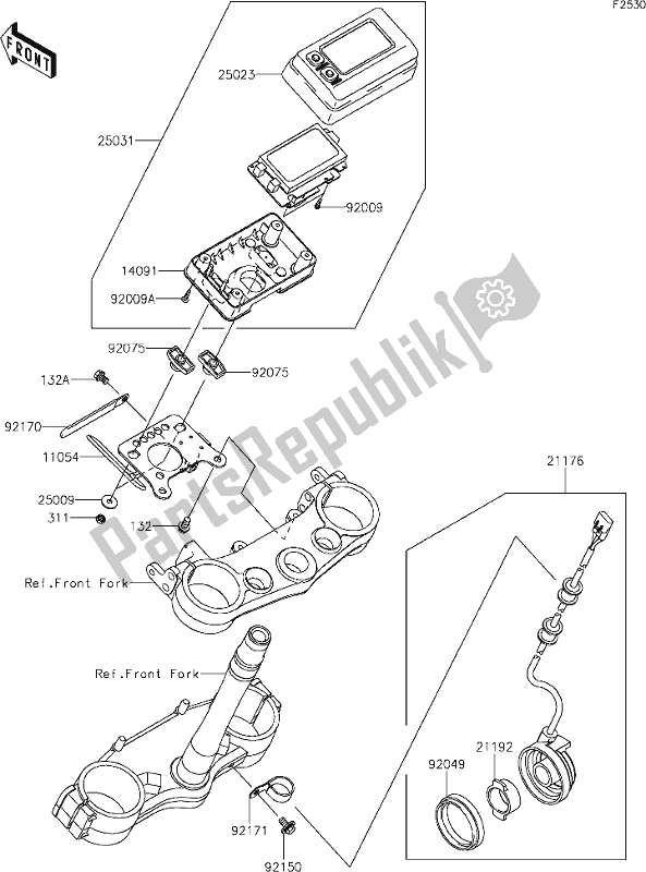 All parts for the 46 Meter(s) of the Kawasaki KLX 450R 2020