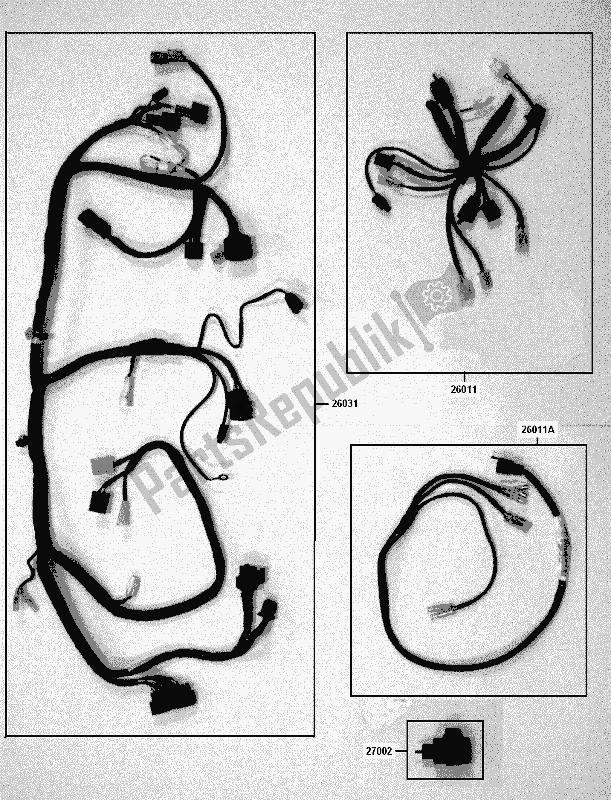 All parts for the 60 Adr Harness of the Kawasaki KLX 450R 2020