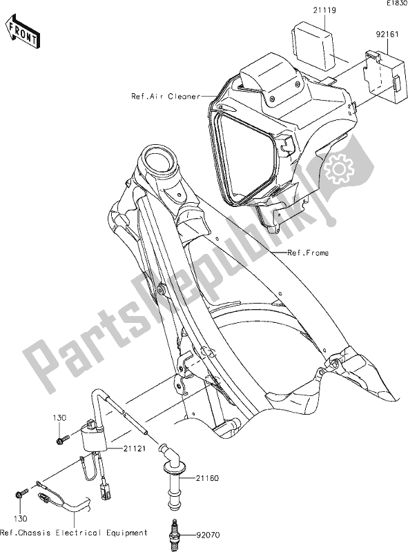 Todas as partes de 20 Ignition System do Kawasaki KLX 450R 2021