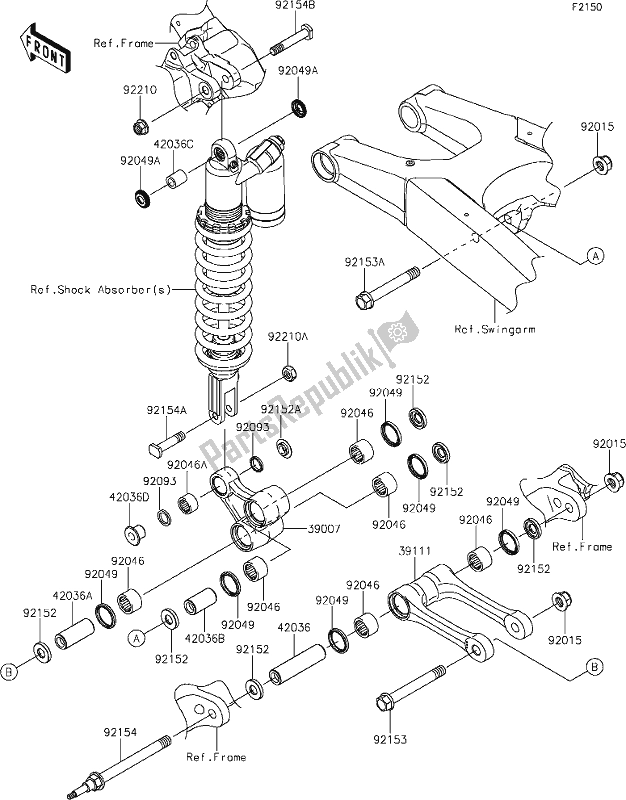 Todas las partes para 29 Suspension de Kawasaki KLX 450R 2021