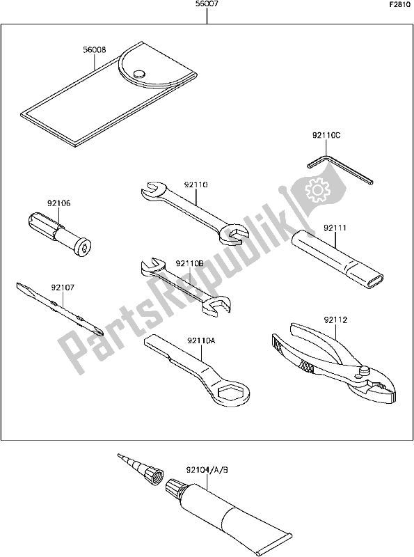 All parts for the G-10owner's Tools of the Kawasaki KLZ 1000 Versys 2017