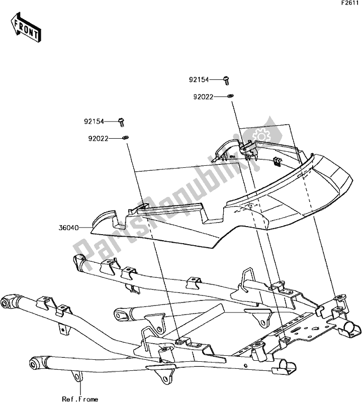 All parts for the G-3 Side Covers of the Kawasaki KLZ 1000 Versys 2017