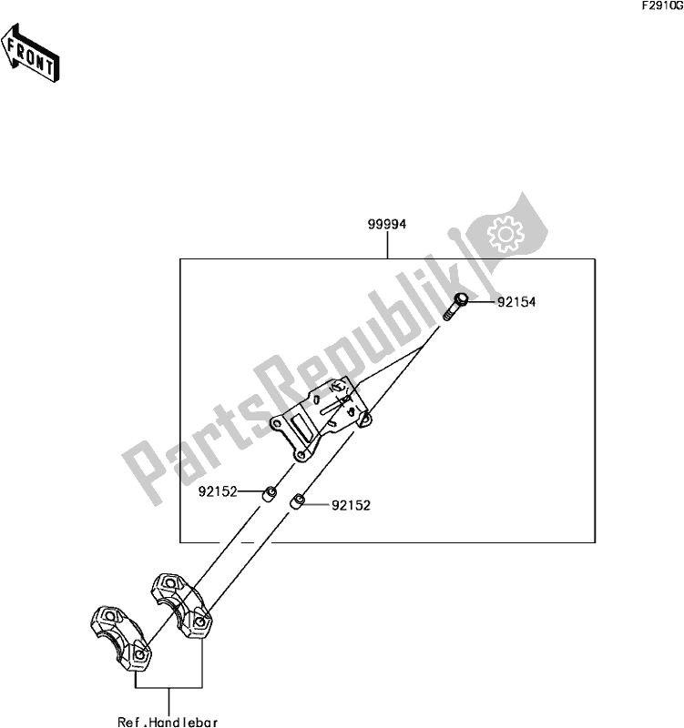 Wszystkie części do H-11accessory(gps Navi Bracket) Kawasaki KLZ 1000 Versys 2017