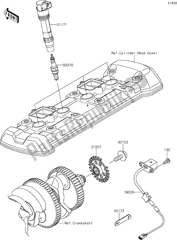 Tutte le parti per il 24 Ignition System del Kawasaki KLZ 1000 Versys S 2021