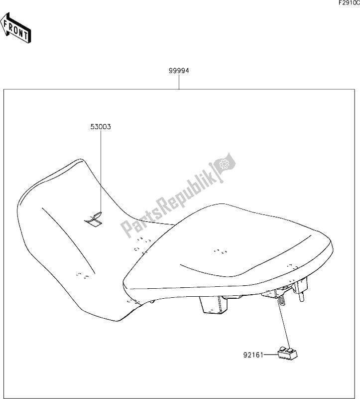 Tutte le parti per il 67 Accessory(low Seat) del Kawasaki KLZ 1000 Versys S 2021