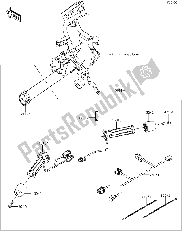 Wszystkie części do 71 Accessory(grip Heater) Kawasaki KLZ 1000 Versys S 2021