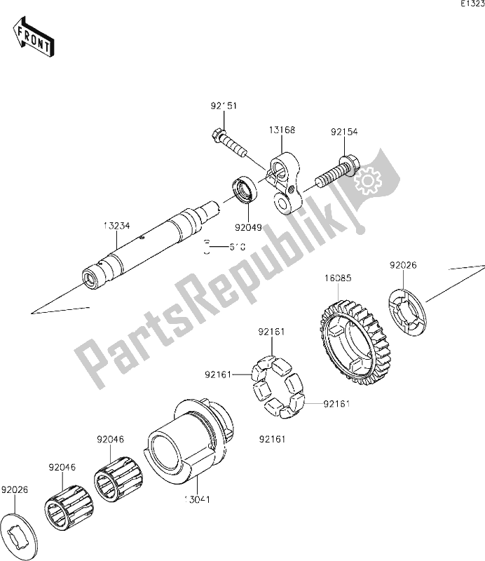 All parts for the 9 Balancer of the Kawasaki KLZ 1000 Versys S 2021