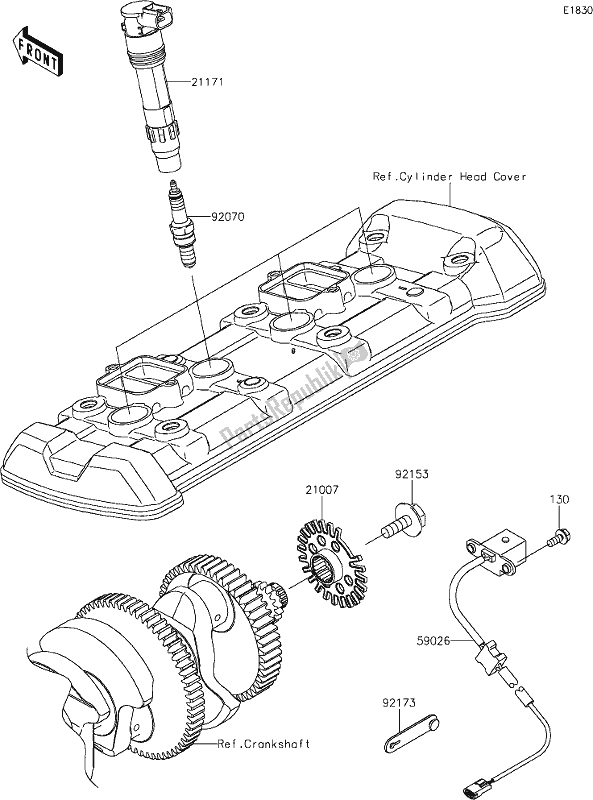 Alle onderdelen voor de 24 Ignition System van de Kawasaki KLZ 1000 Versys SE 2020