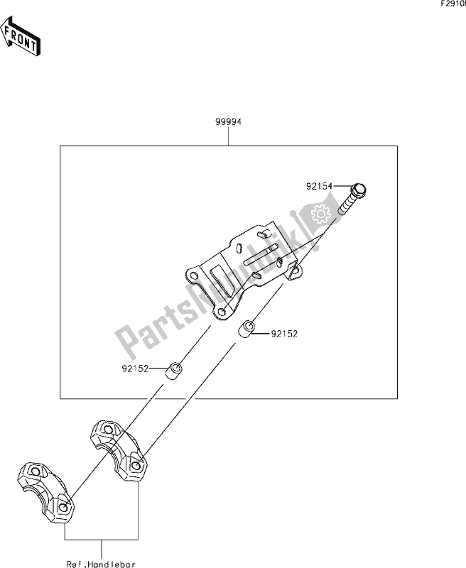 Todas as partes de 72 Accessory(gps Navi Bracket) do Kawasaki KLZ 1000 Versys SE 2020