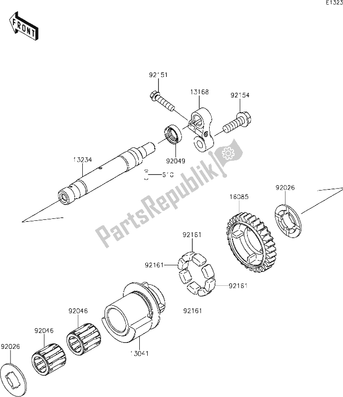 Toutes les pièces pour le 9 Balancer du Kawasaki KLZ 1000 Versys SE 2020