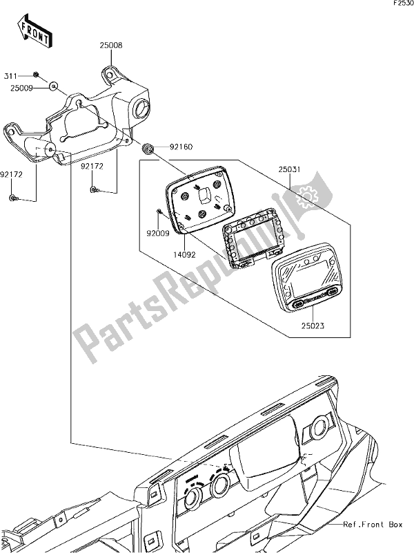 All parts for the 52 Meter(s) of the Kawasaki KRF 800 Teryx 2019