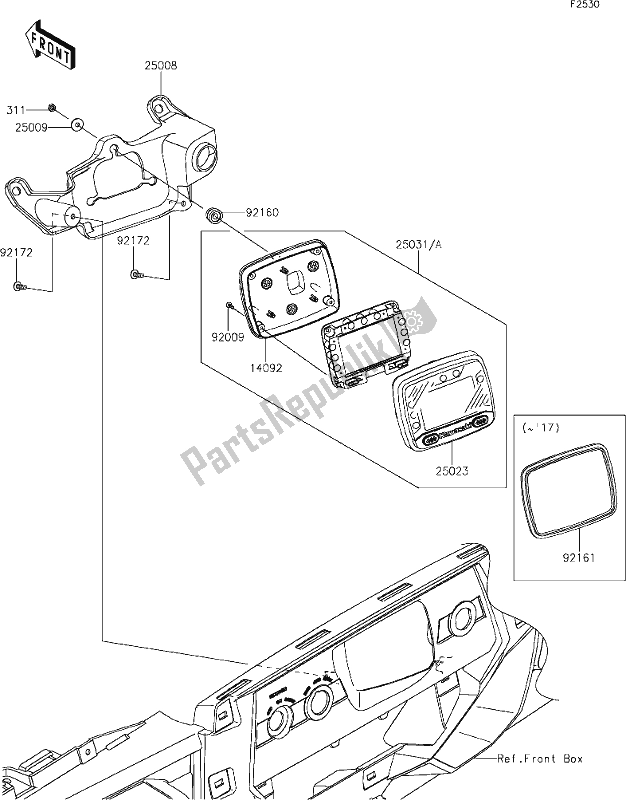 All parts for the 55 Meter(s) of the Kawasaki KRF 800 Teryx 2020