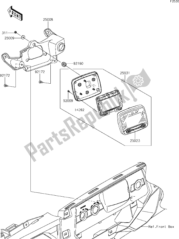 All parts for the 52 Meter(s) of the Kawasaki KRF 800 Teryx 2021