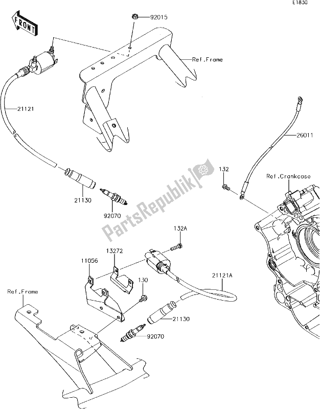 All parts for the 23 Ignition System of the Kawasaki KRF 800 Teryx LE 2017
