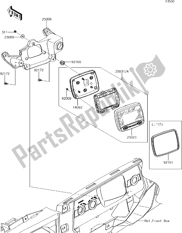 All parts for the 53 Meter(s) of the Kawasaki KRF 800 Teryx LE 2018