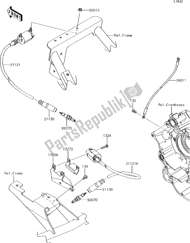 Toutes les pièces pour le 23 Ignition System du Kawasaki KRT 800 Teryx4 LE 2017