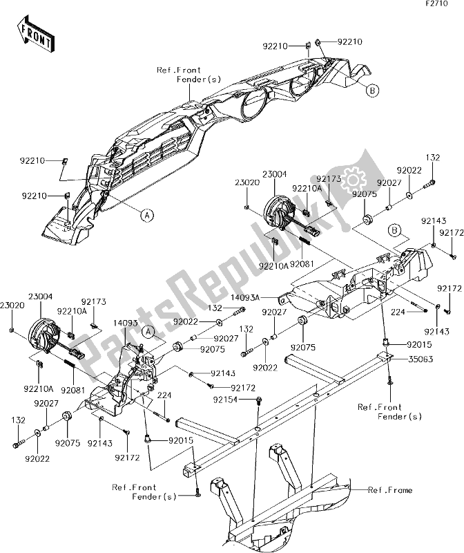 Wszystkie części do 59 Headlight(s) Kawasaki KRT 800 Teryx4 LE 2018 Wszystkie części do 59 Headlight(s) Kawasaki KRT 800 Teryx4 LE 2018