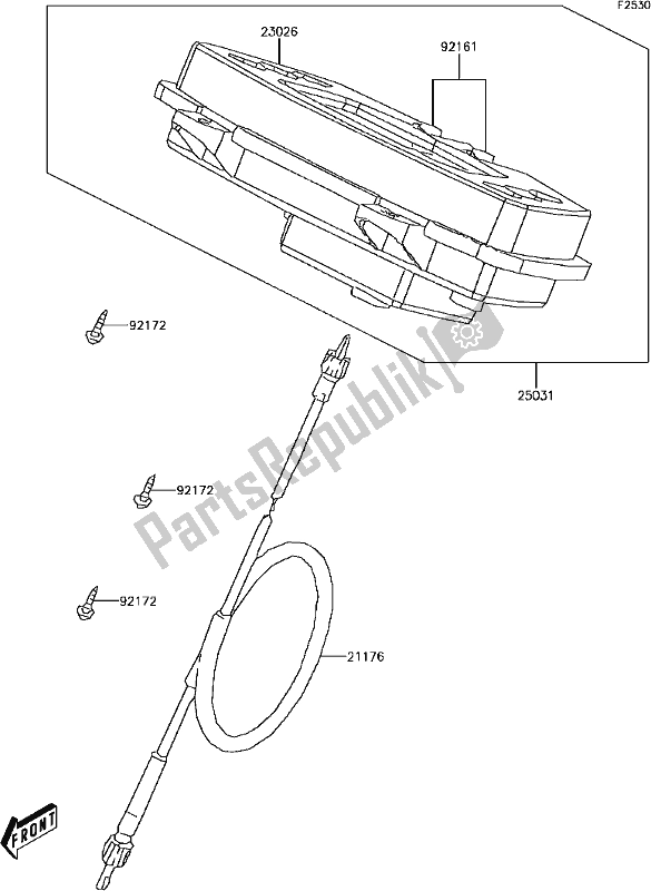 Todas las partes para E-6 Meter(s) de Kawasaki KVF 300 2017