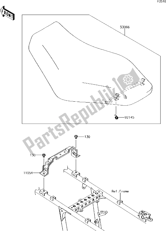 Tutte le parti per il 48 Seat del Kawasaki KVF 750 Brute Force 4X4 I 2018