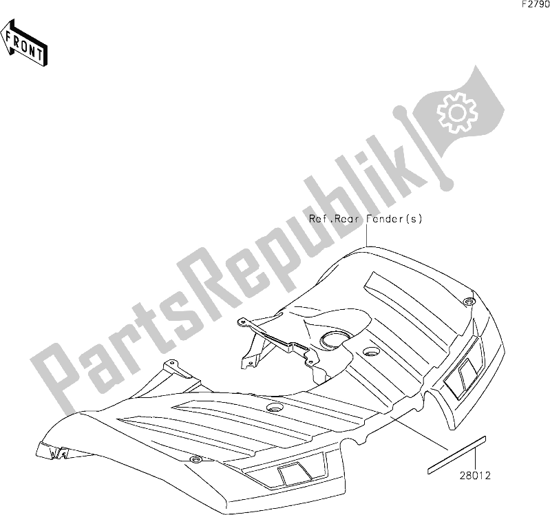 All parts for the 57 Reflectors(eu) of the Kawasaki KVF 750 Brute Force 4X4I EPS 2020