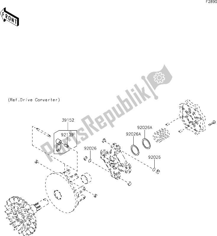 All parts for the 64 Optional Parts of the Kawasaki KVF 750 Brute Force 4X4I EPS 2020