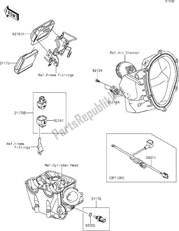 All parts for the 18 Fuel Injection of the Kawasaki KX 250 2020