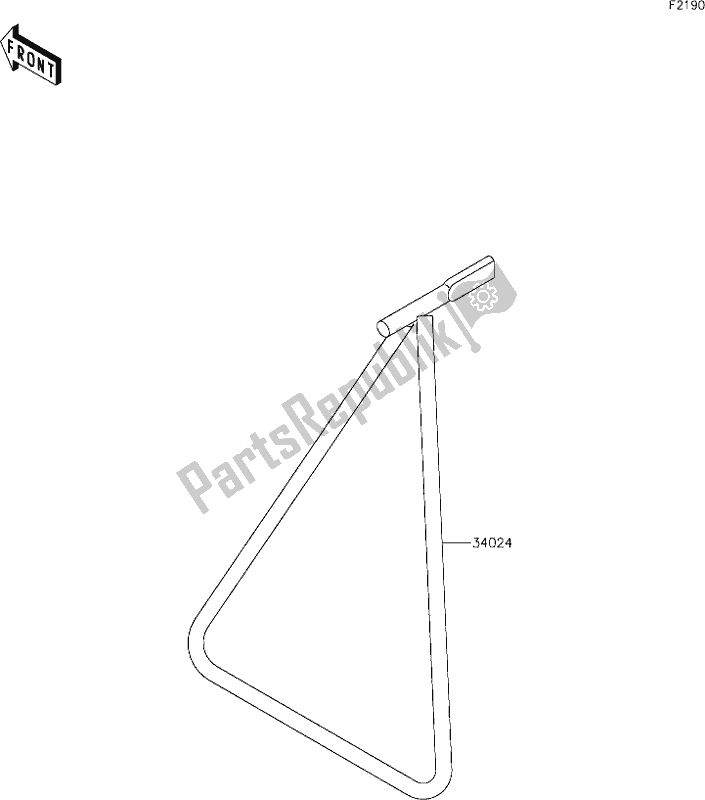 All parts for the 31 Stand(s) of the Kawasaki KX 250 2020