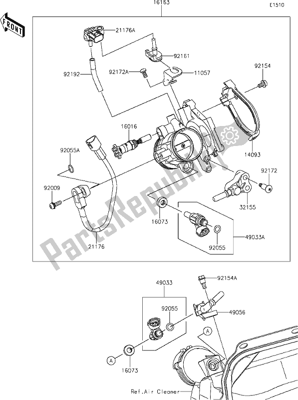 Todas las partes para 15 Throttle de Kawasaki KX 250 2021