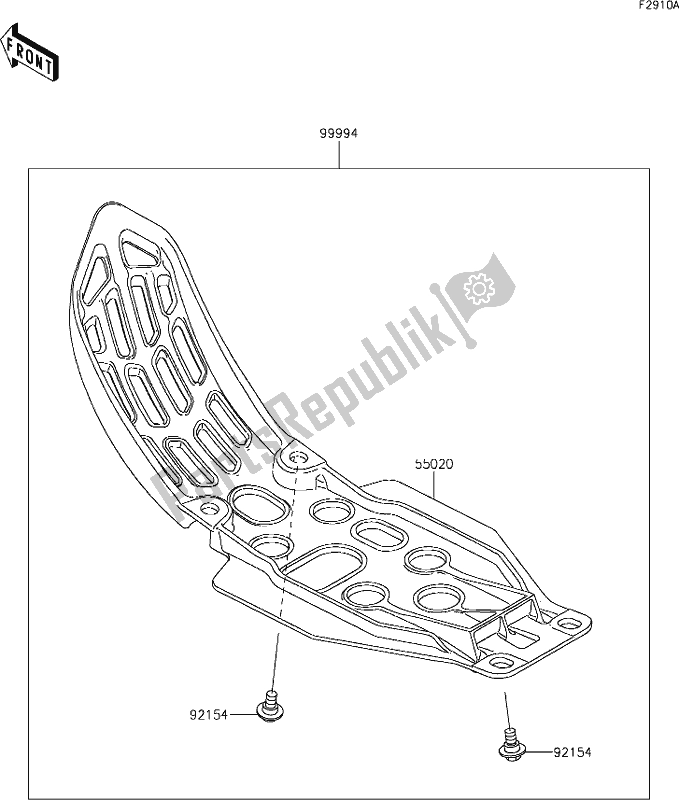 Wszystkie części do 52 Accessory(skid Plate) Kawasaki KX 250 2021