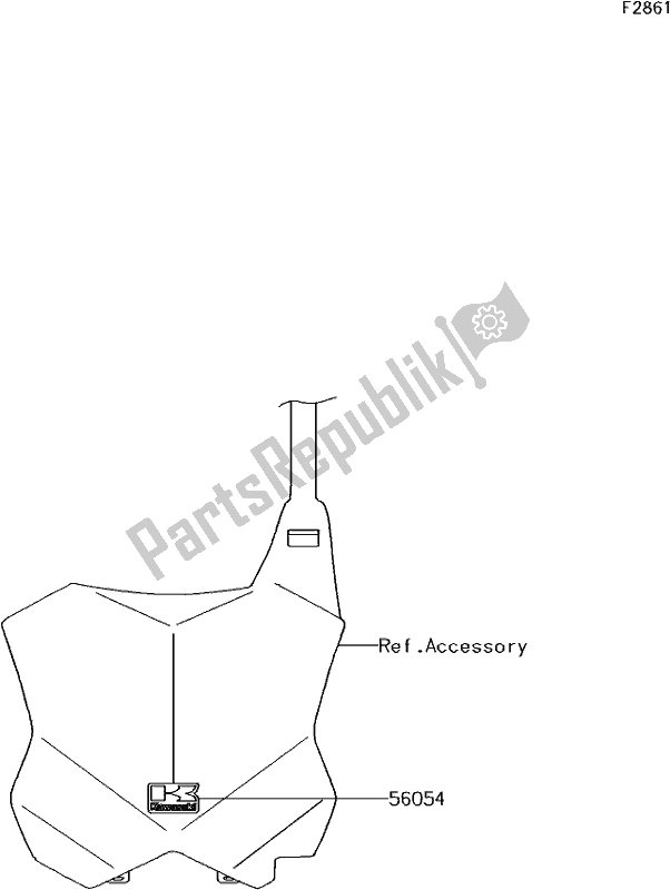 All parts for the 49 Decals of the Kawasaki KX 250F 2018