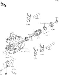 11 Gear Change Drum/shift Fork(s)