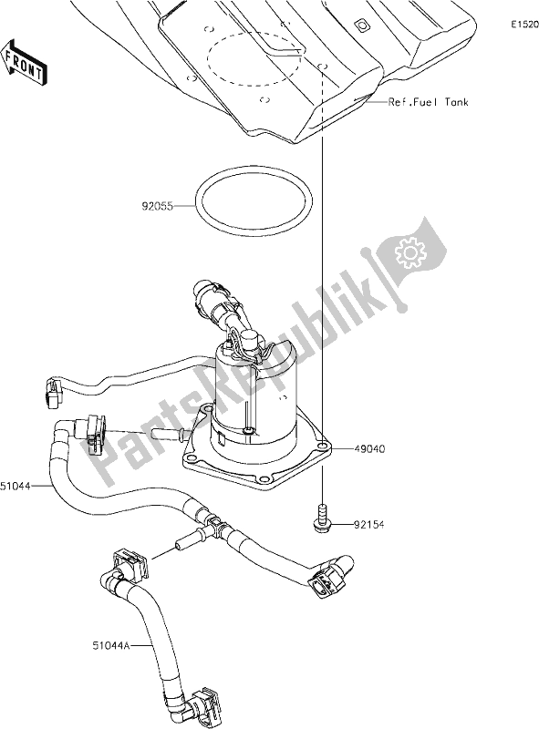 Alle onderdelen voor de 16 Fuel Pump van de Kawasaki KX 250X 2021