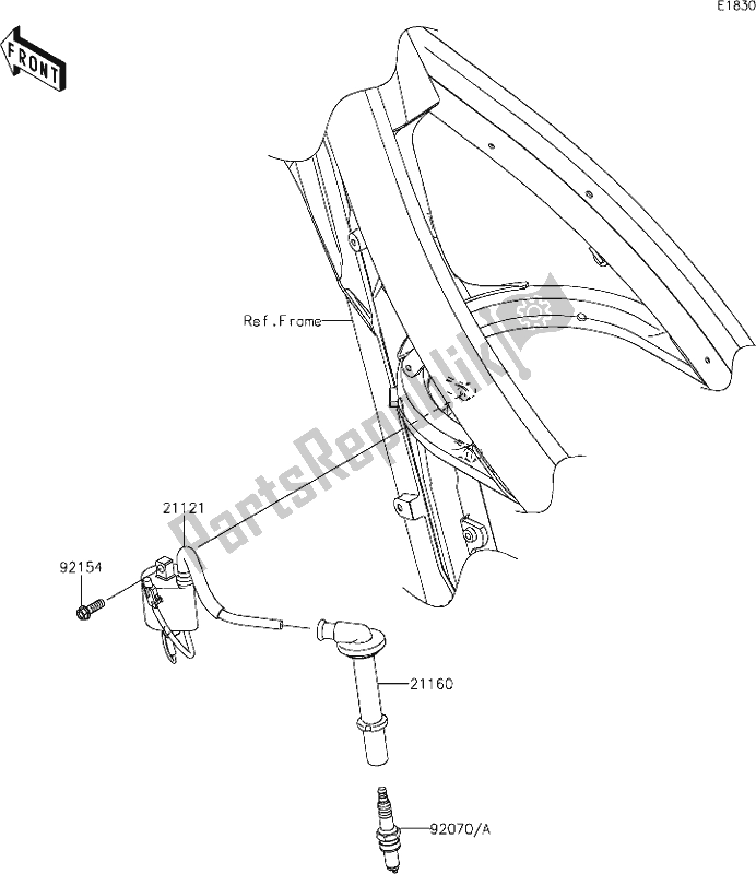 Alle onderdelen voor de 20 Ignition System van de Kawasaki KX 250X 2021