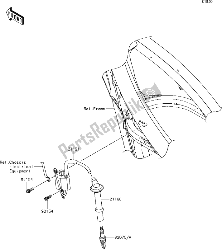 Todas las partes para 21 Ignition System de Kawasaki KX 450 2019