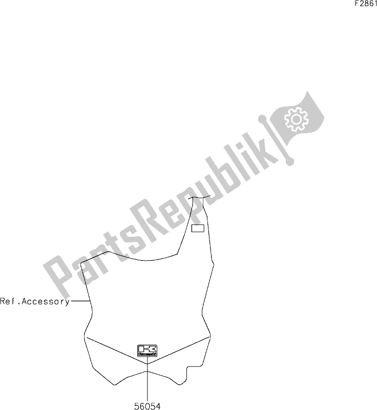 Alle onderdelen voor de 52 Decals(jkf) van de Kawasaki KX 450 2020